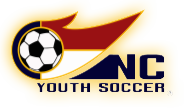 NCYSA glowing logo, transparent, soccer